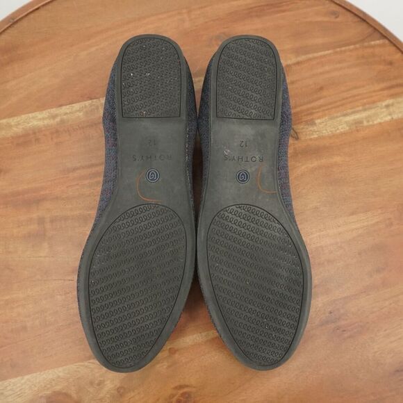 Rothys Womens The Loafer Slip On Shoes Flats Navy Blue Size 12 - Picture 9 of 11